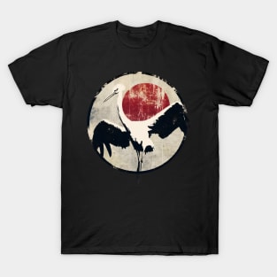 Heron Vintage abstract street art T-Shirt